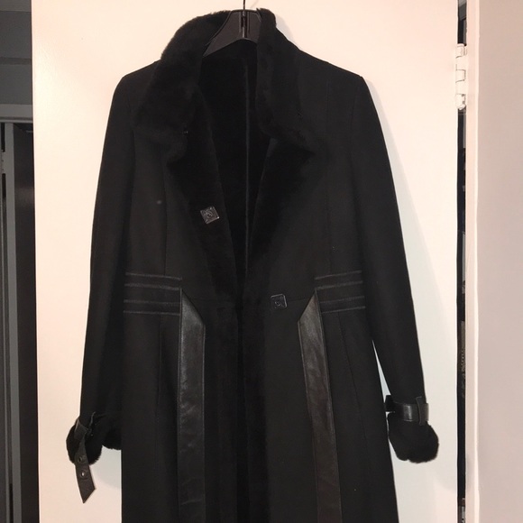 Leather and suede coat - Picture 1 of 6